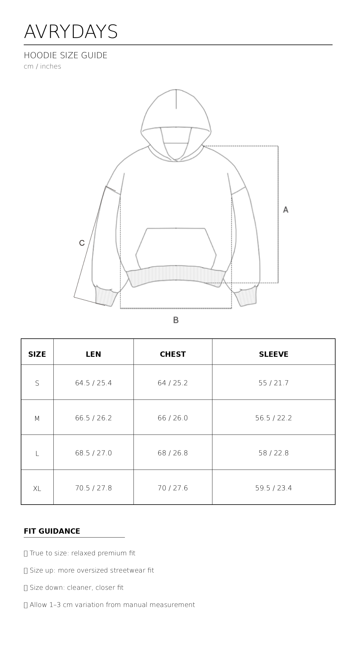 590GSM RELAXED 3-PIECE HOOD HOODIE